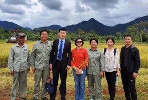 商務(wù)部國際經(jīng)濟(jì)合作事務(wù)局到示范農(nóng)場巡視檢查